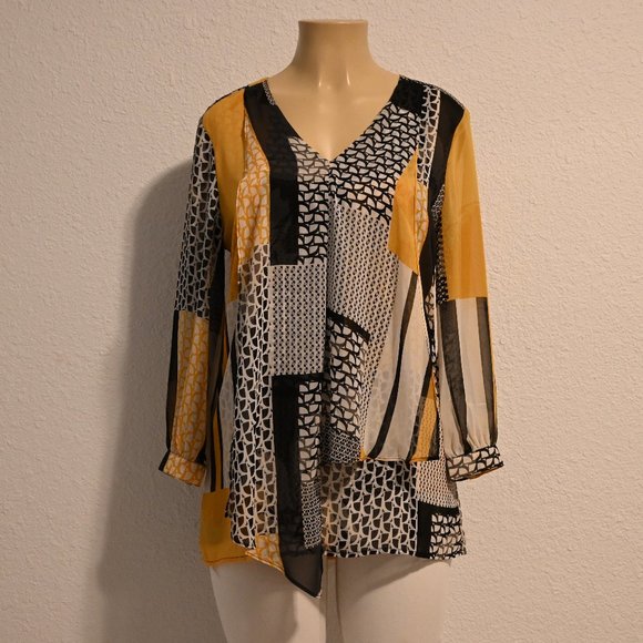 Chico's Tops - Chico’s Size 0 Mustard Tunic Top
